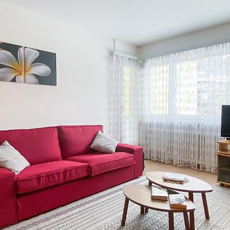 Zentrale Wohnung In St. Moritz Mit Grossem Balkon Екстер'єр фото